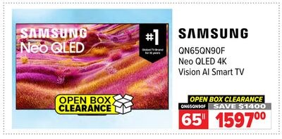 65" SAMSUNG QN65QN90F Neo QLED 4K Vision AI Sma…