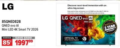 85QNED82B 85" LG QNED evo AI Mini LED 4K Smart …