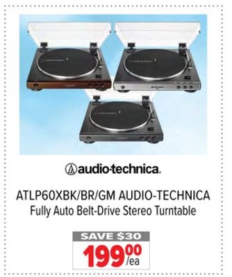 ATLP60XBK Audio Technica BR GM AUDIO TECHNICA F…