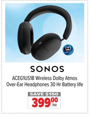 ACEG1US1B Wireless Dolby Atmos Over-Ear Headpho…