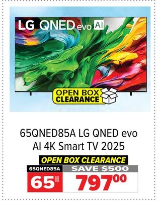 65QNED85A 65" LG QNED evo AI 4K Smart TV 2025