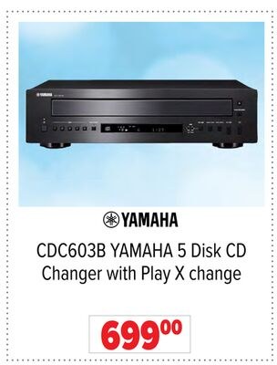 CDC603B YAMAHA 5 Disk CD Changer with Play X ch…