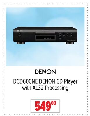 DENON DCD600NE DENON CD Player with AL32 Proces…