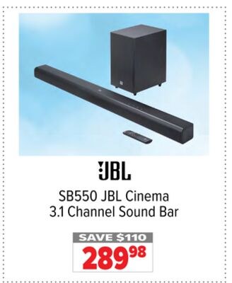 SB550 JBL Cinema 3.1 Channel Sound Bar