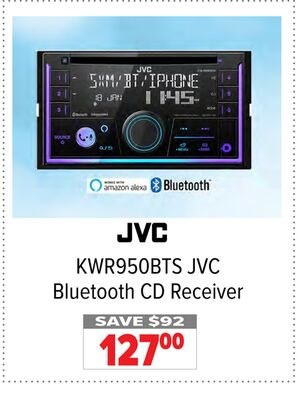 KWR950BTS JVC Bluetooth CD Receiver