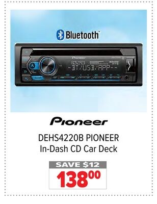 DEHS4220B PIONEER In-Dash CD Car Deck