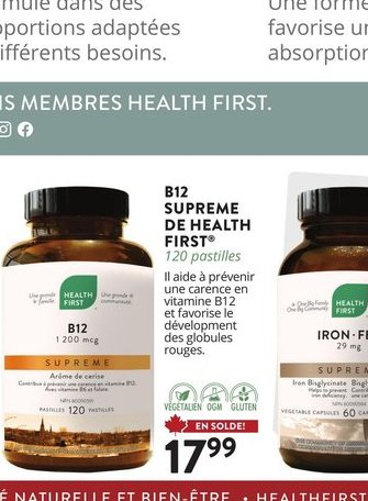 B12 SUPRÊME DE HEALTH FIRST