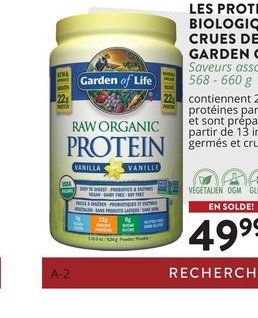 LES PROTÉINES BIOLOGIQUES CRUES DE GARDEN OF LI…