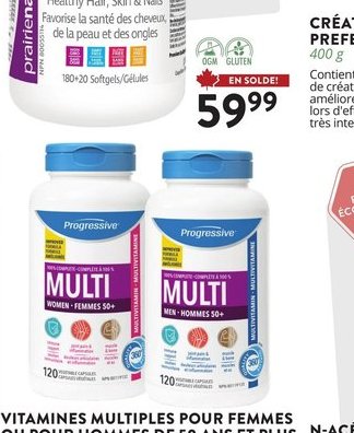 Vitamines Multiples pour Femmes Progressive