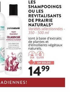 SHAMPOOINGS OU LES REVITALISANTS DE PRAIRIE NAT…