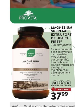 Magnésium Suprême Extra Fort Health First