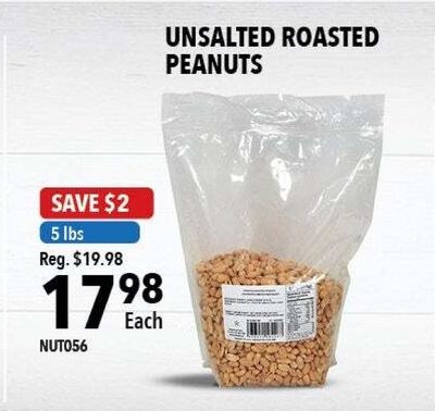 UNsalted Roasted Peanuts