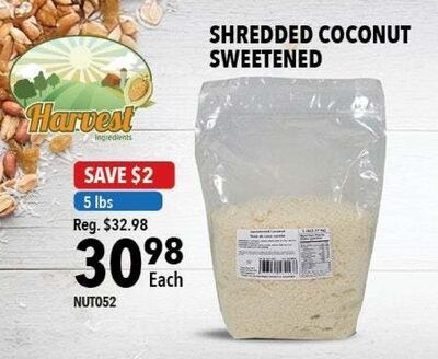 SHREDDED COCONUT SWEETENED