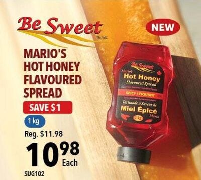 MARIO'S HOT HONEY FLAVoured SPREAD