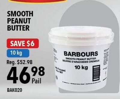 BARBOURS SMOOTH PEANUT BUTTER
