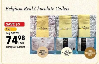 Belgium Real Chocolate Callets