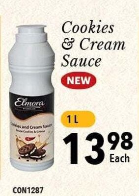 Elmora Cookies & Cream Sauce