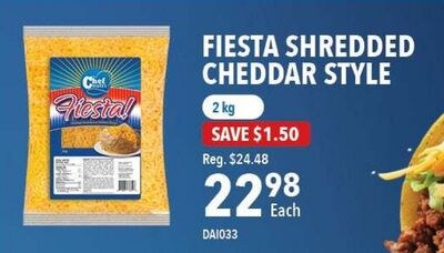 FIESTA SHREDDED CHEDDAR STYLE