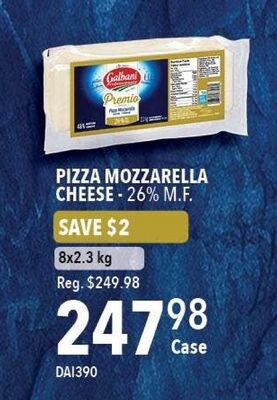 PIZZA MOZZARELLA CHEESE - 26% M.F.