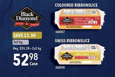 BLACK DIAMOND COLOURED RIBBONSlice, SWISS RIBBO…