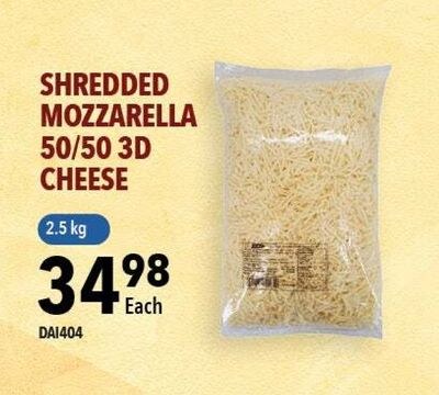 SHREDDED MOZZARELLA 50/50 3D CHEESE