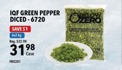 IQF GREEN PEPPER Diced - 6720