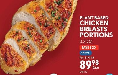 PLANT BASED CHICKEN BREASTS PORTIONS
