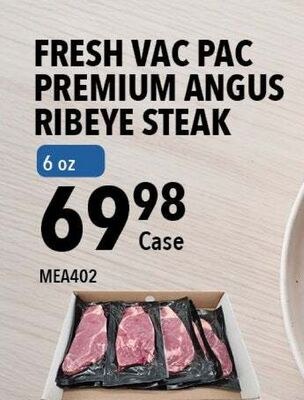 FRESH VAC PAC PREMIUM ANGUS RIBEYE STEAK