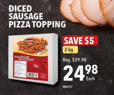 DICED SAUSAGE PIZZA TOPPING