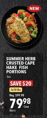 SUMMER HERB CRUSTED CAPE HAKE FISH PORTIONS