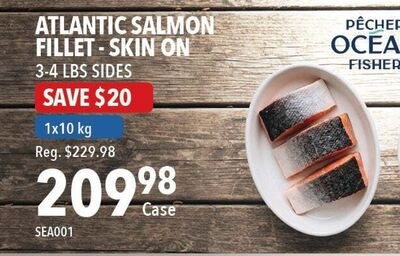 ATLANTIC SALMON FILLET - SKIN ON