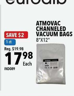 ATMOVAC CHANNELED VACUUM BAGS