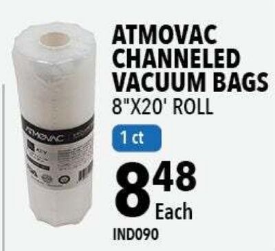 ATMOVAC CHANNELED VACUUM BAGS