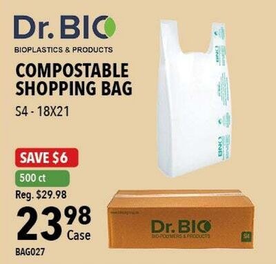 Dr. BIO COMPOSTABLE SHOPPING BAG