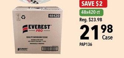 EVEREST PRO QUALITY BATHROOM TISSUE