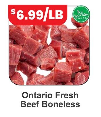 Ontario Fresh Beef Boneless