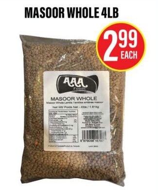 MASOOR WHOLE 4LB