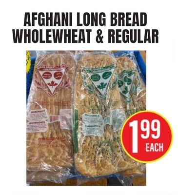 AFGHANI LONG BREAD WHOLEWHEAT & REGULAR