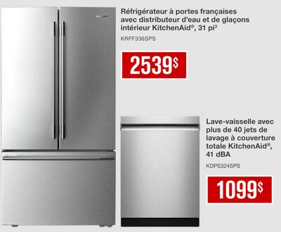 Réfrigérateur à portes françaises avec distribu…