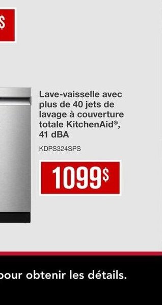 Lave-vaisselle avec plus de 40 jets de lavage d…