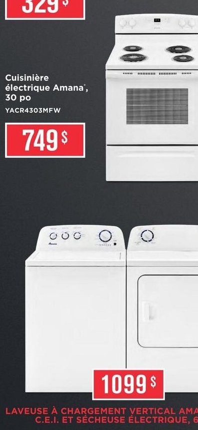 Four à micro-ondes à hotte intégrée Amana