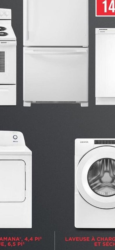 Réfrigérateur à congélateur inférieur Amana