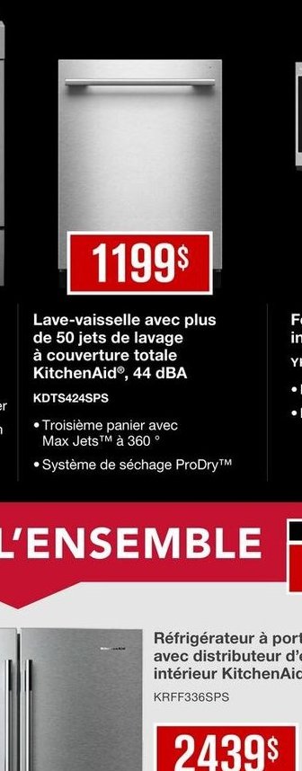 Lave-vaisselle avec plus de 50 jets de lavage d…