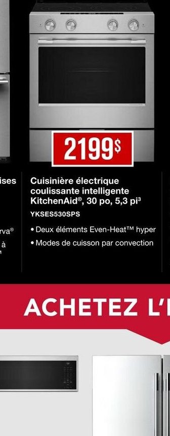 Cuisinière électrique coulissante intelligente …