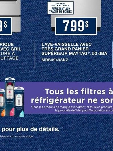 Cuisinière gaz Maytag non encastrée avec gril i…