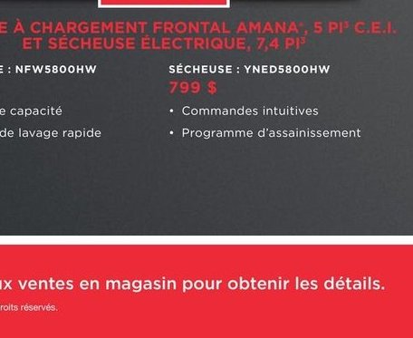 Sécheuse électrique Amana