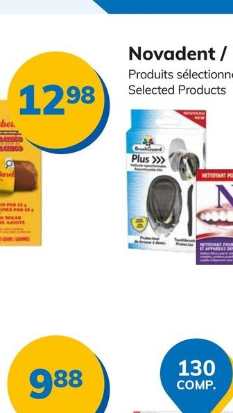 Novadent / Brushguard Produits sélectionnés