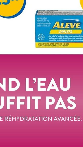 Aleve Naproxène sodique