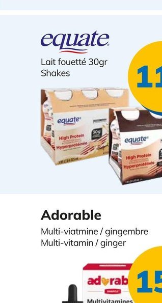 Equate Lait fouetté Shakes