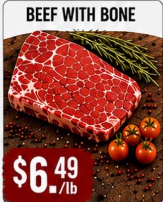 BEEF WITH BONE